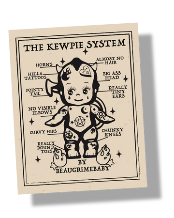 Vintage Kewpie Tattoo Print