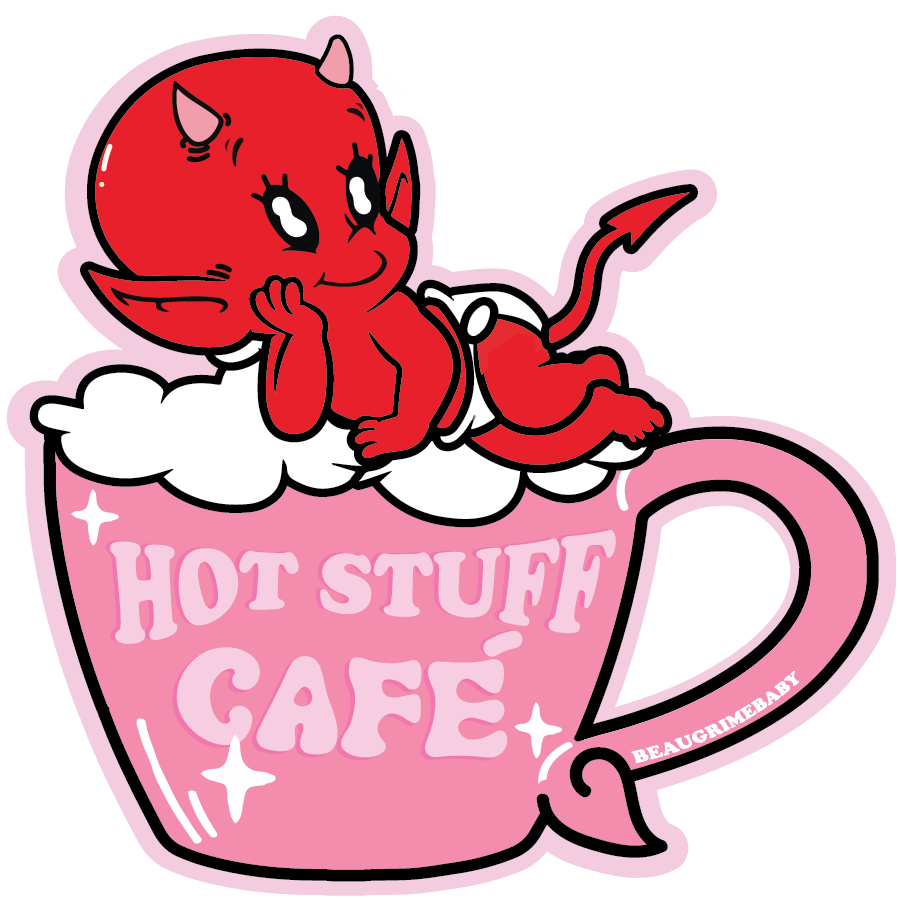 Hot Stuff Devil Sticker