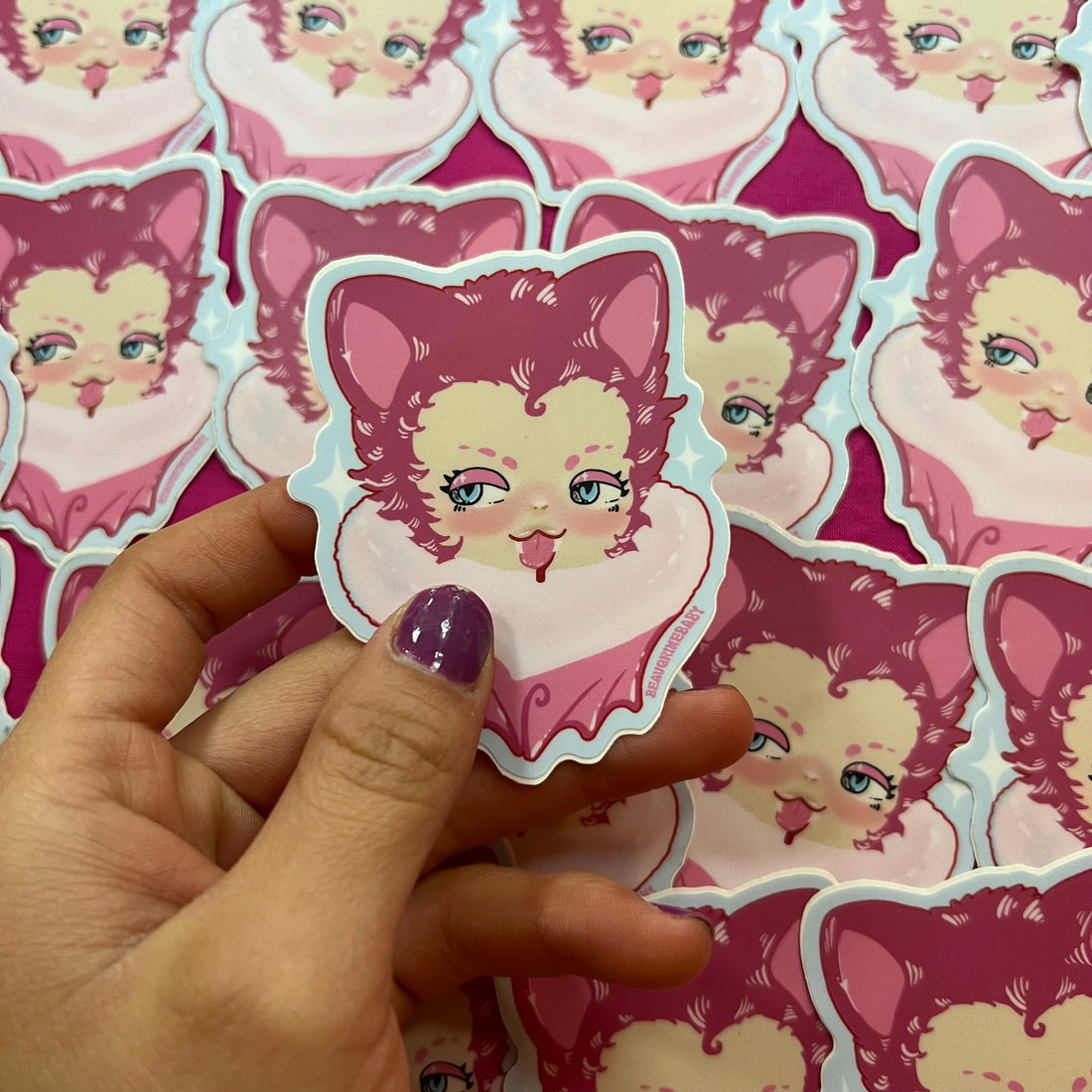 Vampy Cat Sticker