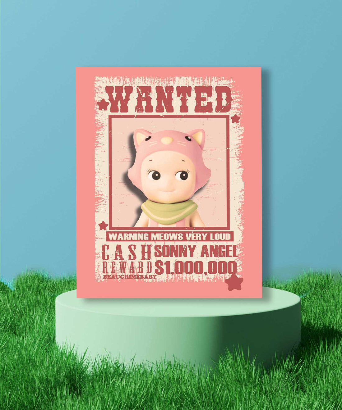 Wanted Cat Sonny Print